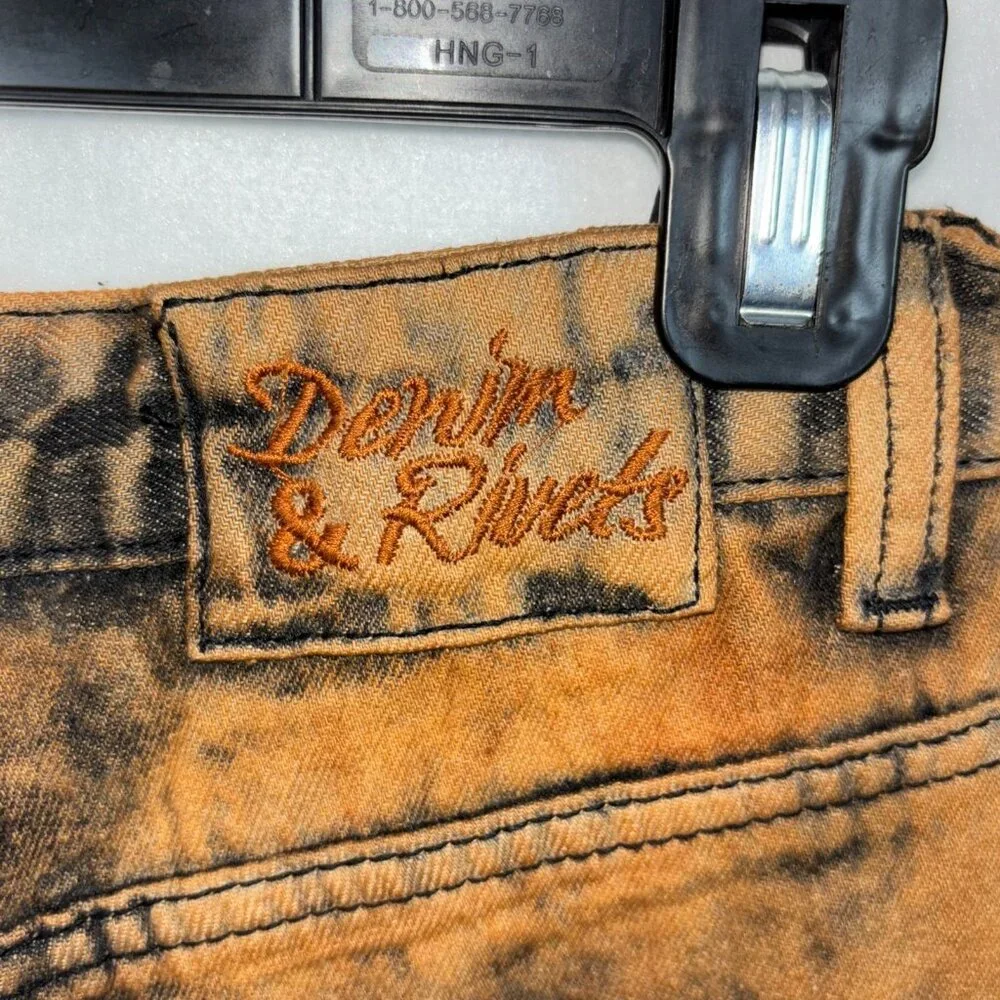 Denim  & Rivets Distressed New  Youth Brown Denim Size  S10